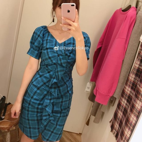 Snidel Ruffle Front Mini Dress - Picture 2 of 8